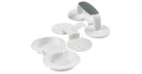 Formadora doble de mini hamburguesas 7 cm