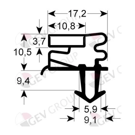 refrigeration gasket profile Eutron FC-500