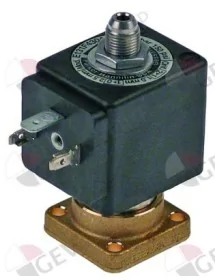 válvula magnética 3vías 230 VAC cuerpo cono exterior DN 1,2mm conector hembra DIN 