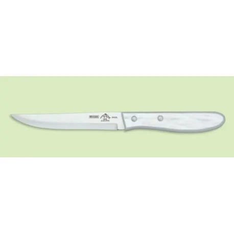 Couteau de table en plastique Nacre blanche et lisse de 11 cm