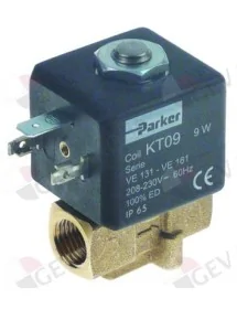 solenoid valve 2-ways 230 VAC inlet ¼" IT outlet ¼" IT connection 1/4" L 38,5mm Expobar