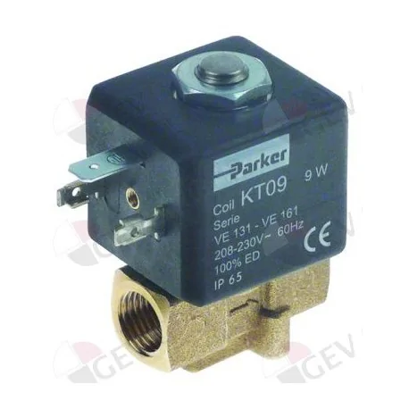 solenoid valve 2-ways 230 VAC inlet ¼" IT outlet ¼" IT connection 1/4" L 38,5mm Expobar