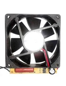ventilateur axial, L 80mm W 80mm H plaque de 25mm 12V DC convertisseur AC / DC