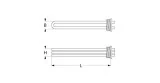 heating element 3000W 230/380V heating circuits 3 1½" L 300mm W 32mm H 34mm tube ø 6,3mm Elettrobar