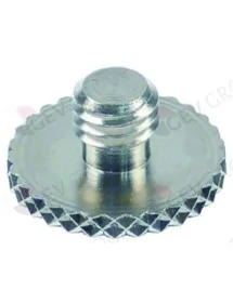 Thumb screw thread M8 thread L 5mm ø 20mm H 10mm SS Qty 1 pcs Univer-Bar