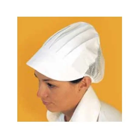 Gorra visera con rejilla unitalla blanca