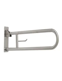 Barra abatible acero inoxidable con portarrollo