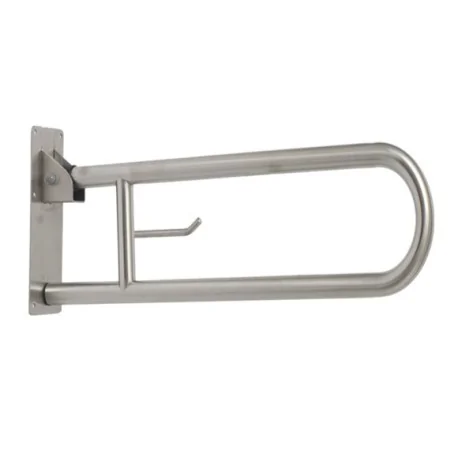 Folding stainless steel bar with roll holder