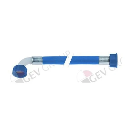 supply hose PVC straight-curved DN12 connections 3/4" L 1500 mm approval Classeq  