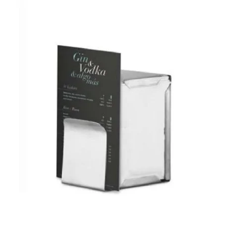 Porte-serviettes de table/porte-cartes en acier inox