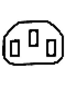 connecteur pour appareils de basse température C14 cosse mâle 6,3mm max 10A/250V T70 dist. fix. 40mm 