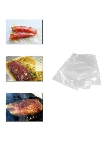 Smooth and transparent bag vacuum for baking (pack 100 bags)