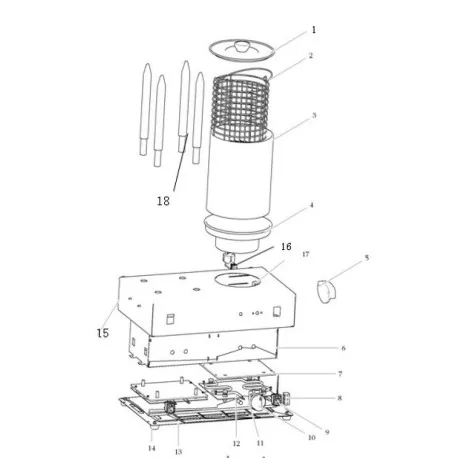 Bol d'eau de hot-dog HHD-1 Éclaté 4