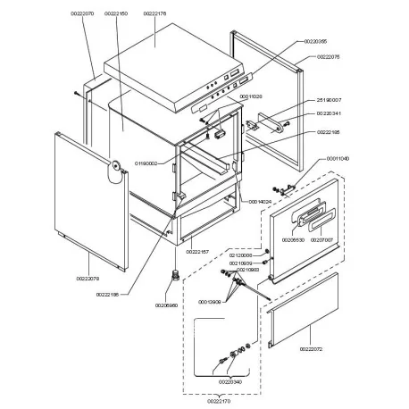 Porte complète Elframo-verres BD13 00222170