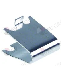 supports tablette L1 31mm L2 28mm lar. 22mm H 18mm inox 