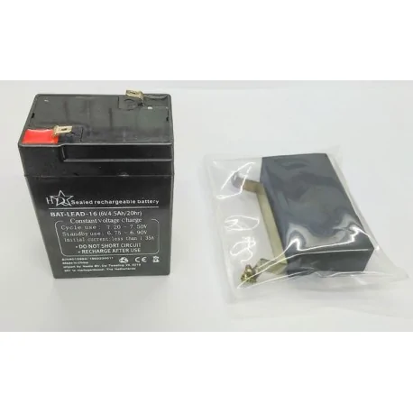 Battery Kit CAS Scale Includes Battery, 2 screws, rubber support and clamping plate.
