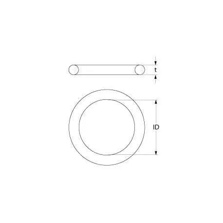 O-ring EPDM thickness 4 mm ID ø 13 mm Qty 1 pcs Stuffer Eutron SV-7 SH-7