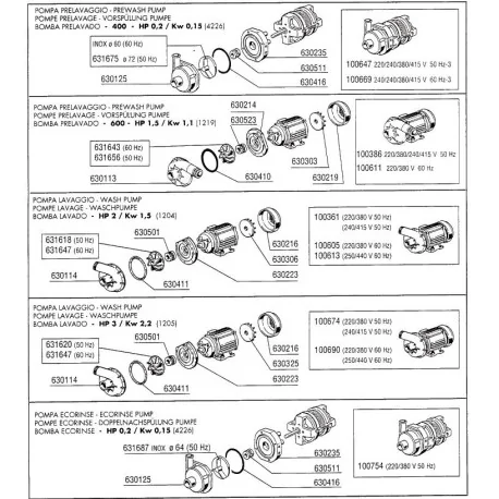 rotor ø 102mm H 29mm logement d'axe ø 9/8mm sens de marche à droite palettes 6 Comenda 631643