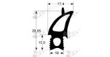 oven gasket profile 2730 W 685 mm L 780 mm suitable for RATIONAL for model SCC/CM102 Fagor, Krefft, Rational  