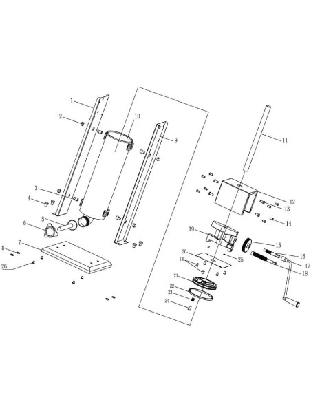 Dents Essieu Poussoirs modèle SH-7 SV-7 SV-15