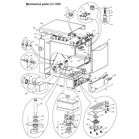 trop-plein ø 26mm L 142mm plastique int. ø 21mm ø ext. 26mm lineablanca A040211