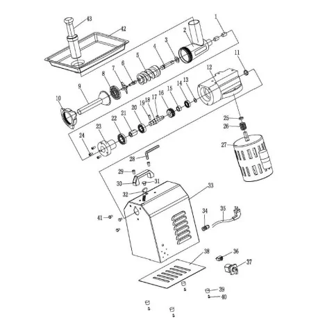 Inox Mouth Eutron mincer TC-12