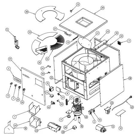 Covered Dryer Heat Element 450W Sammic SAS 2370262