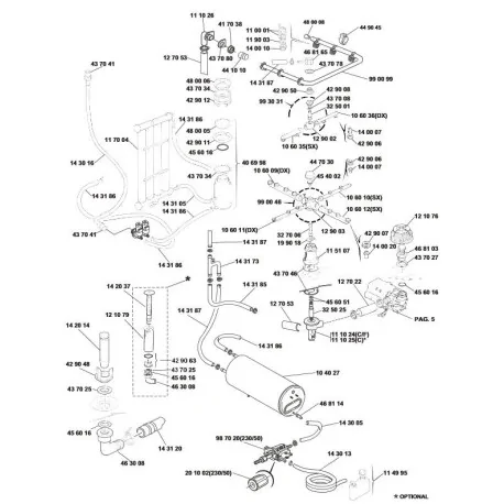 filtre circulaire ø 110mm H 50mm  Elettrobar Eurotec Colged 121076