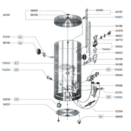 Montura de grifo M35x1,5 Animo Tomlinson