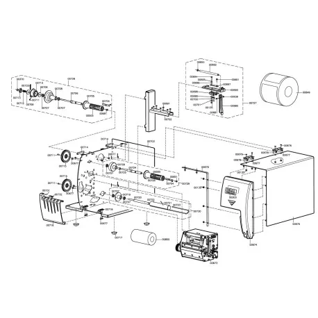 Fermer Rouleau étiquette Dibal LP-3000 BE-F1142 - BE-F1141