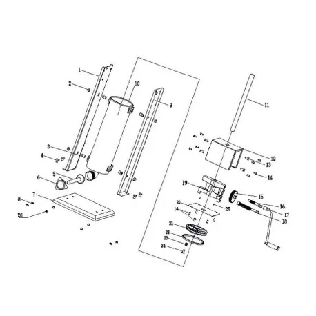 Caoutchouc Piston Poussoirs  modèle SH-7 SV-7 
