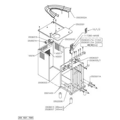 Juicer roof Zummo Z05 0502001