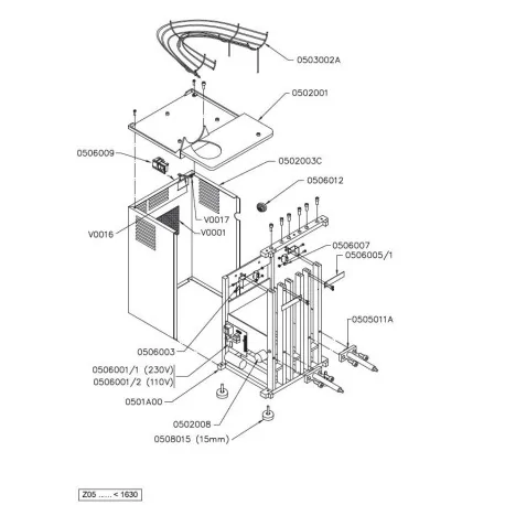 Techo Exprimidor Zummo Z05 0502001