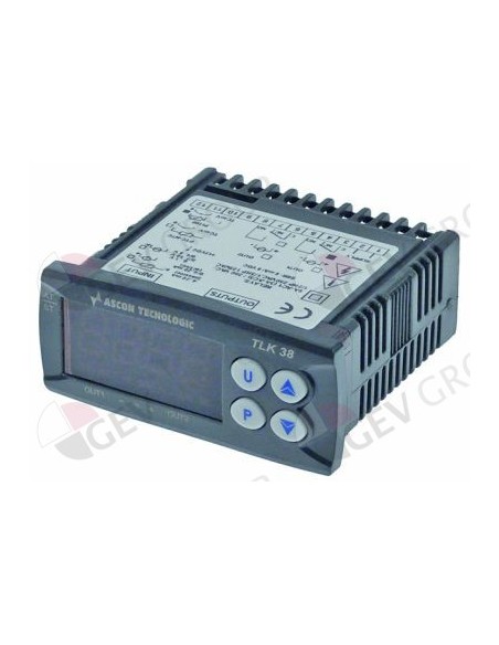 régulateur électronique TECNOLOGIC type TLK38HCR-- dimensions de montage 71x29mm aliment. 100-240V 
