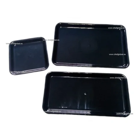 Trays deep black methacrylate