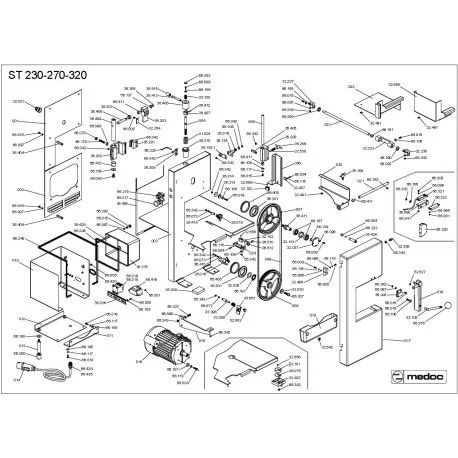 Groupe Plein pousseur scie à os Medoc ST-230 35573