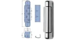Bisagra vertical zamak 134mm con embellecedor inox sin muelle Peso 250gr