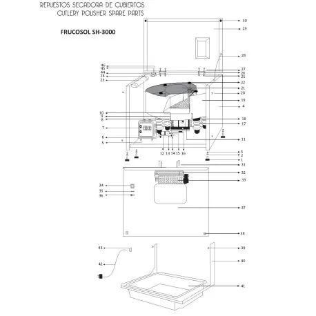 Résistance Sèche-Couverts SH-3000 Frucosol 550W