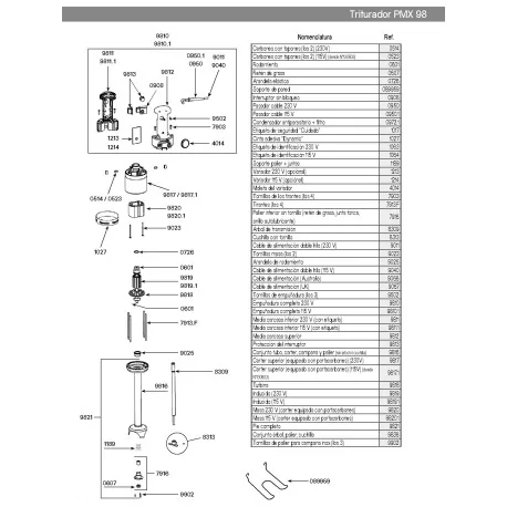 Roulement dynamic joint étanche PMX98 92-98 MM X 250 MX91-2000 MDH460-2000 PMF 0607