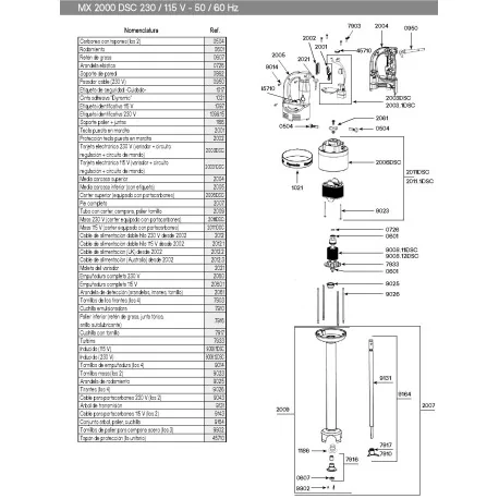 Rodamiento retén estanco Dynamic MMX92-98 PMX98 PMF250 MX91-2000 MDH460-2000 0607