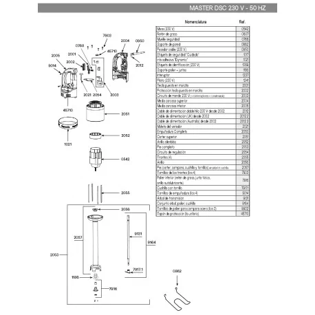 Lower bearing Dynamic PMF250 MX MDH PMX 7916