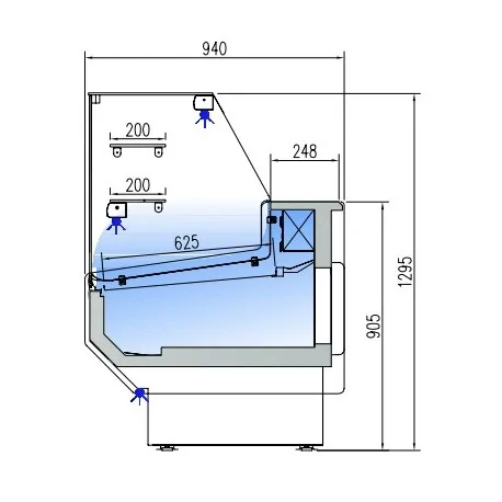 Refrigerated display case Pastry CORECO