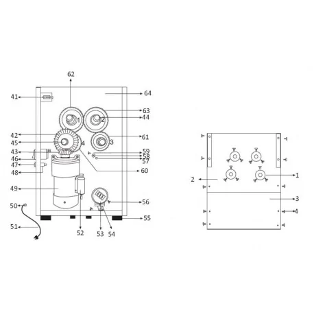 Roue dentée 45-4 Frucosol F50-060
