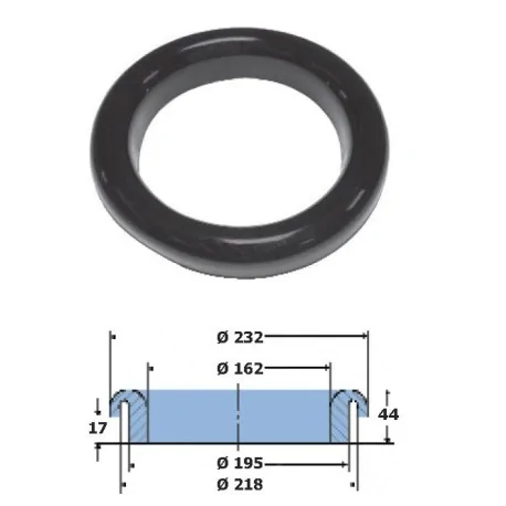  Ring clearing Ø232mm High Density Rubber Food