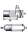 Bifurcated anchorage M10 L24 Ø6mm