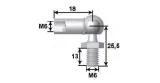 Ball joint L18 Metal M6, M6 Spike Ball