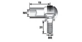 Boule de métal Rotule M6, M8 L20 de Spike boule