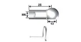 Rotule L25 Tête en métal 13 M6