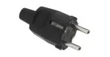 Industriel en caoutchouc- fiche 10 / 16A Noir 4.8mm