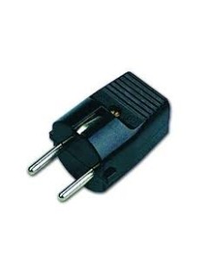 Schuko plug T / T 10 / 16A Black